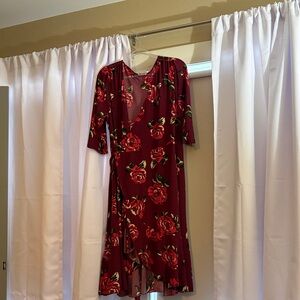 Kiyonna 2x cabbage rose dress
